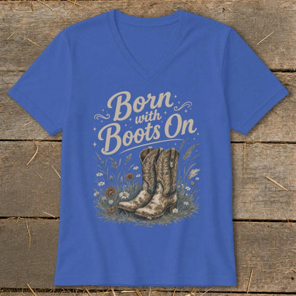 Born with Boots On V-neck