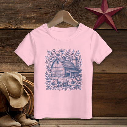Botanical Barn Illustration T-Shirt (Toddler)