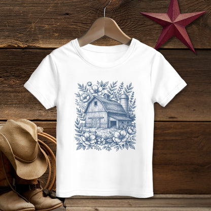 Botanical Barn Illustration T-Shirt (Toddler)