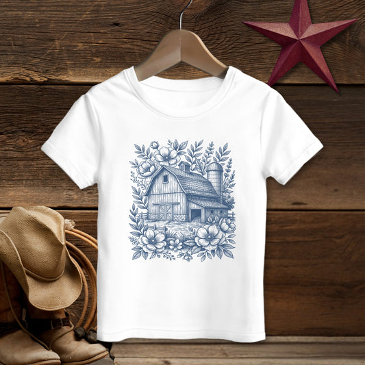 Botanical Barn Illustration T-Shirt (Toddler)