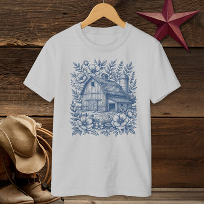 Botanical Barn Illustration T-Shirt (Youth)