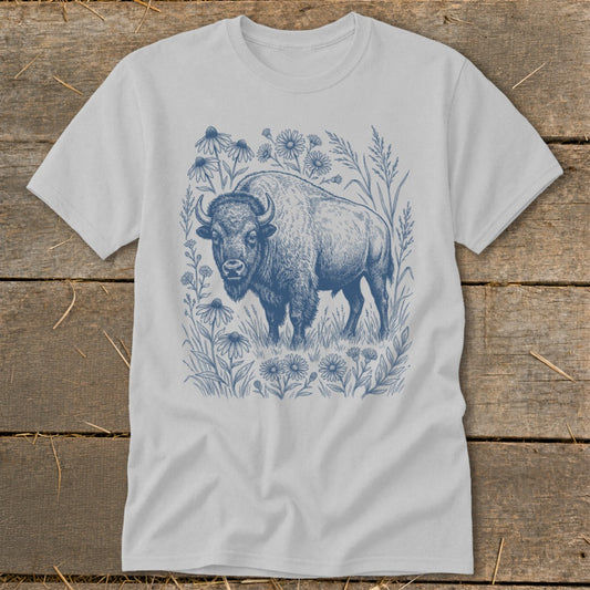 Botanical Bison Illustration Classic Tee