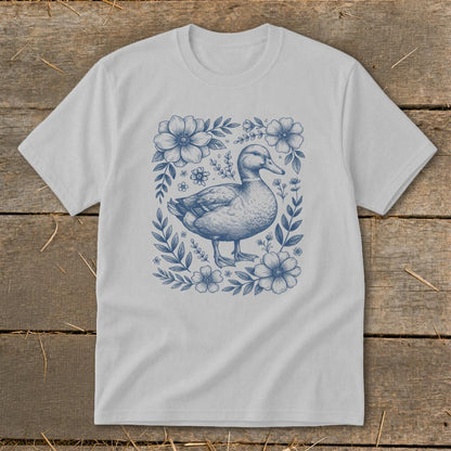 Botanical Duck Illustration Youth Tee