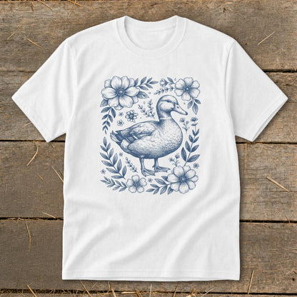 Botanical Duck Illustration Youth Tee