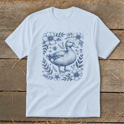 Botanical Duck Illustration Youth Tee