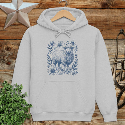 Botanical Sheep Illustration Hoodie