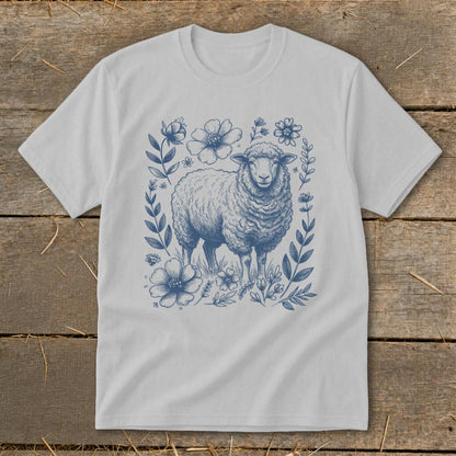 Botanical Sheep Illustration Youth Tee