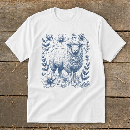 Botanical Sheep Illustration Youth Tee