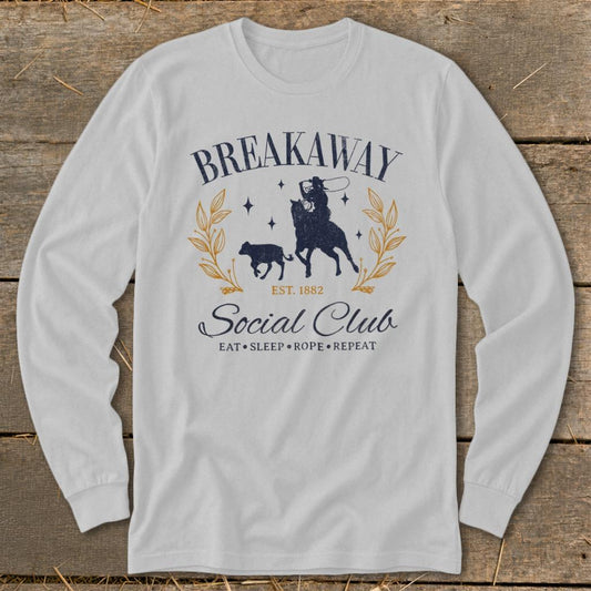 Breakaway Social Club Long Sleeve Tee - Sport Grey