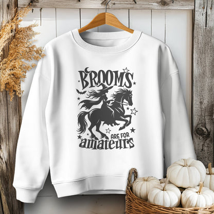 Brooms Are For Amateurs Halloween Youth Shirt