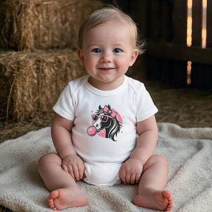 Bubble Gum Horse Bodysuit (Baby)