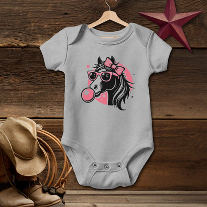 Bubble Gum Horse Bodysuit (Baby)
