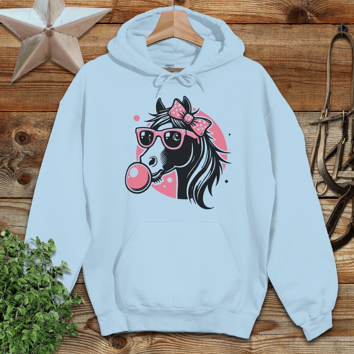 Bubble Gum Horse Hoodie