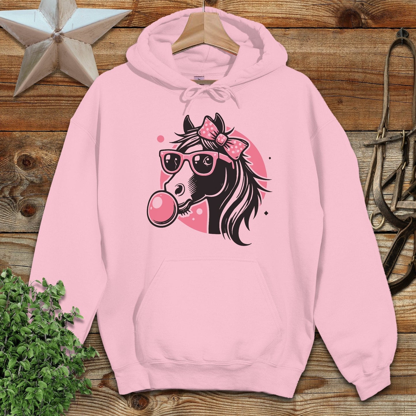 Bubble Gum Horse Hoodie