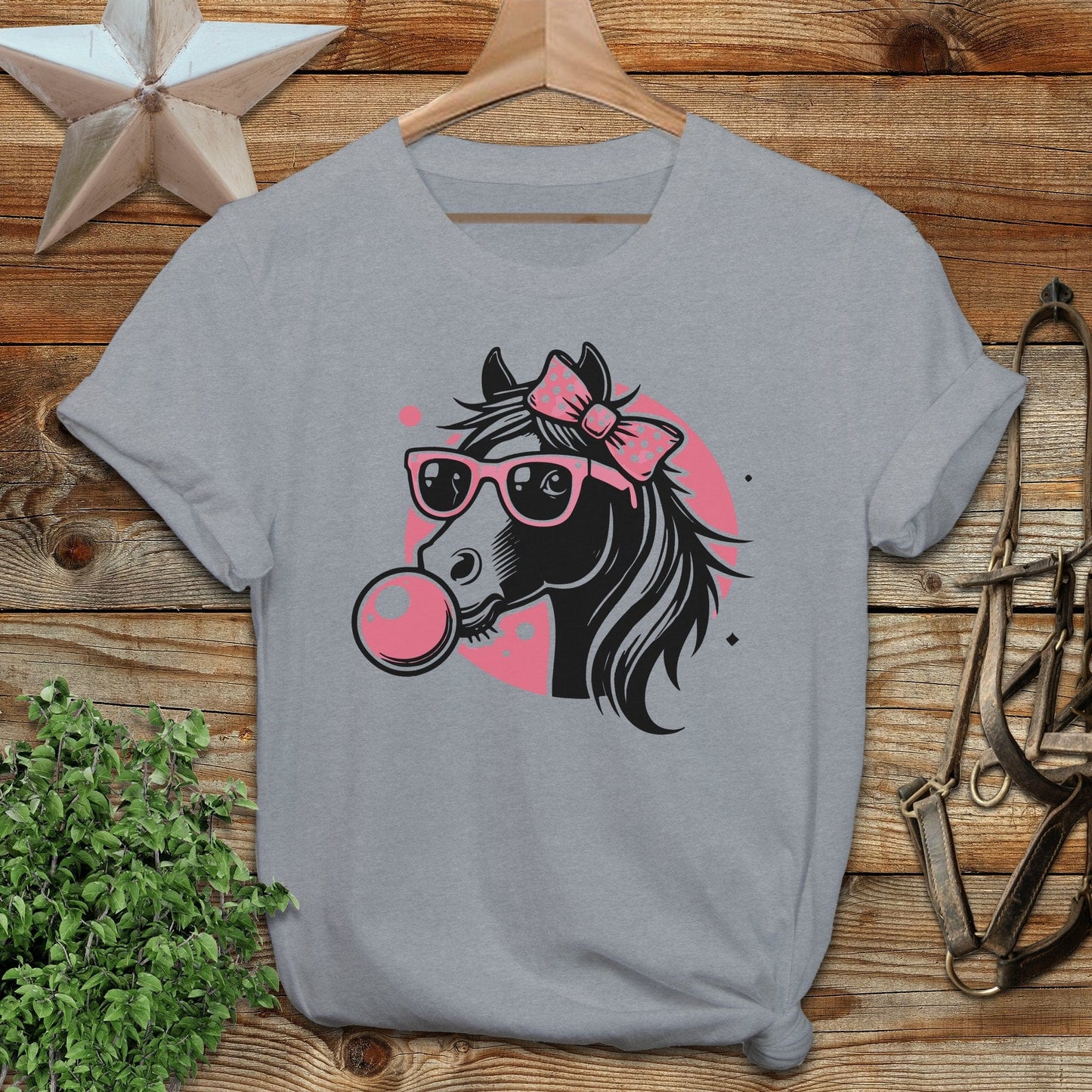 Bubble Gum Horse Softstyle Tee