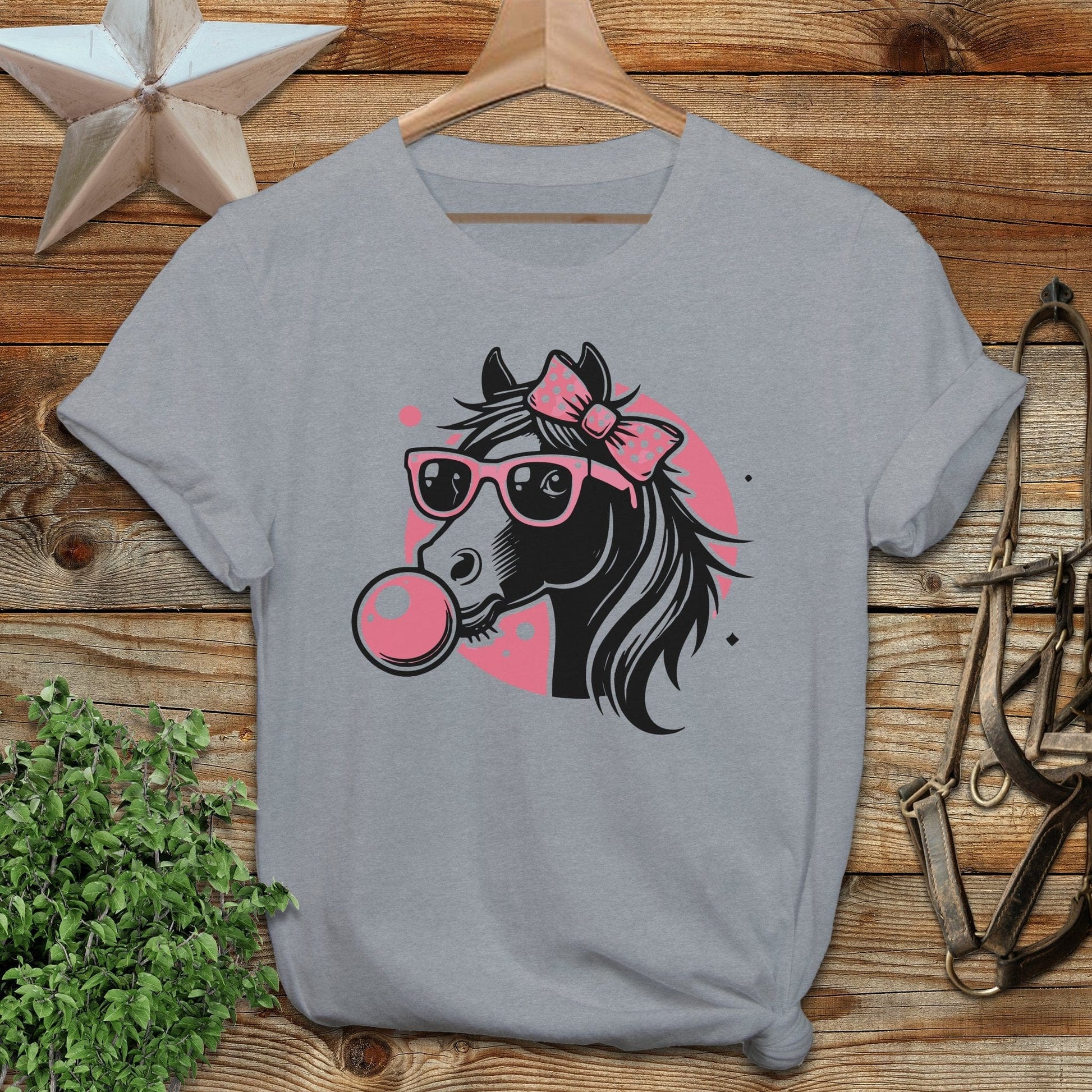 Bubble Gum Horse Softstyle Tee