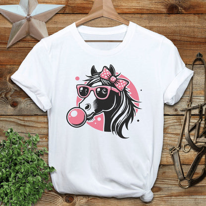 Bubble Gum Horse Softstyle Tee