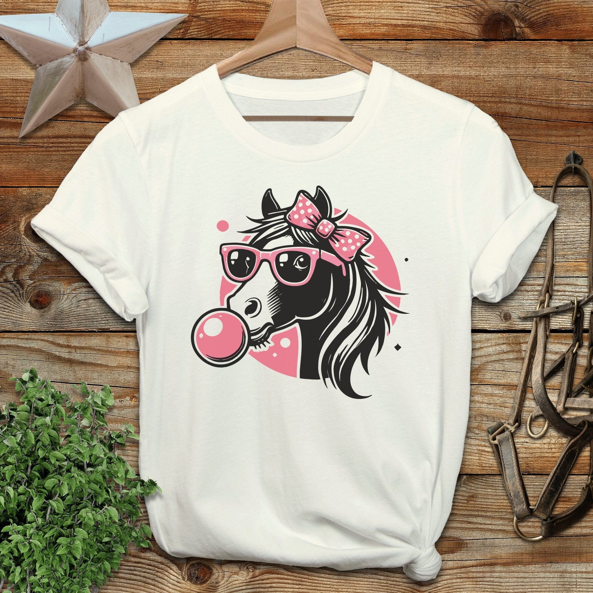 Bubble Gum Horse Softstyle Tee
