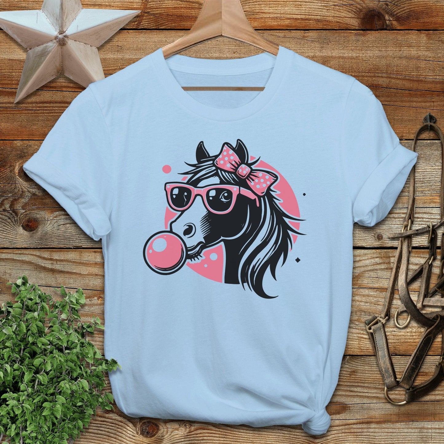 Bubble Gum Horse Softstyle Tee