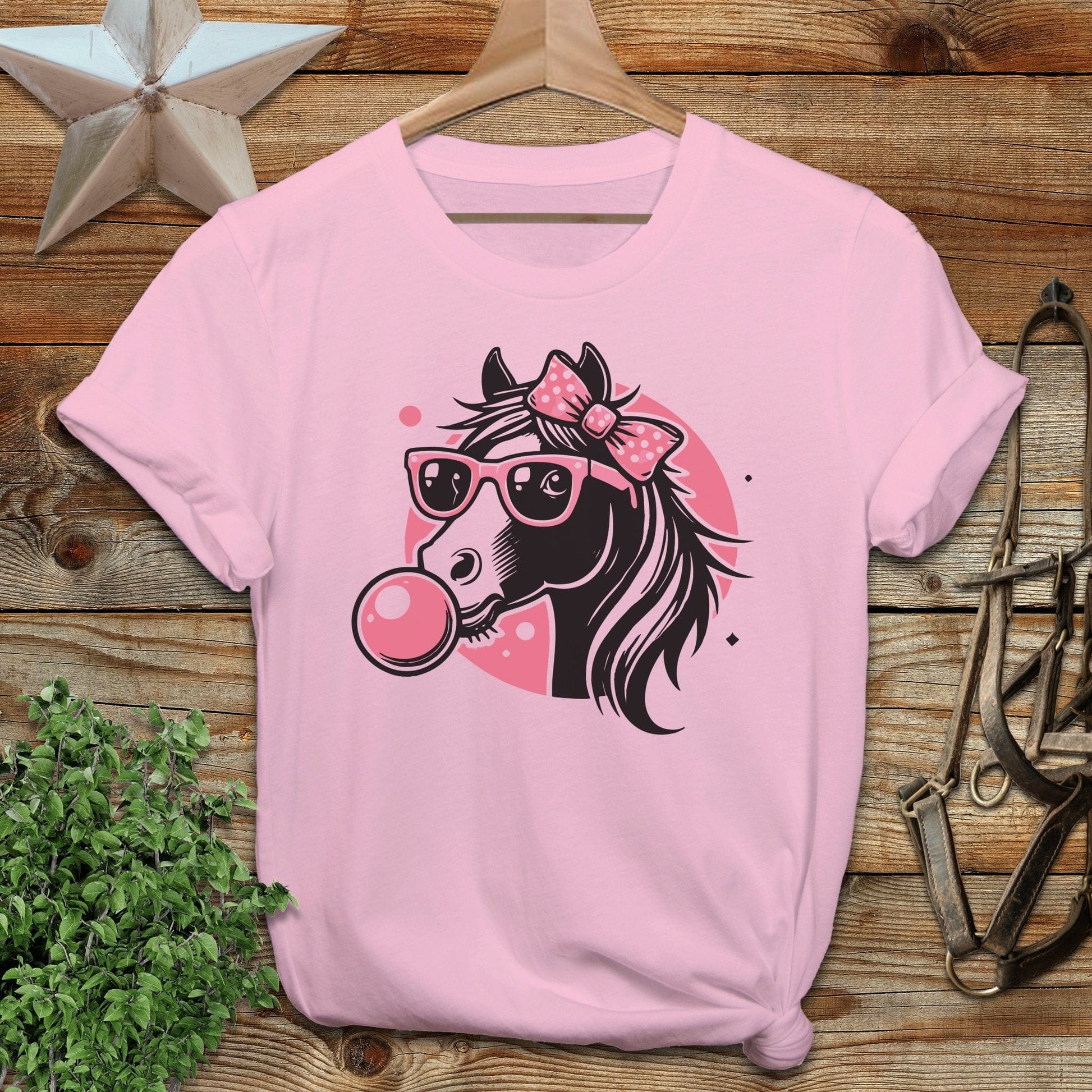 Bubble Gum Horse Softstyle Tee