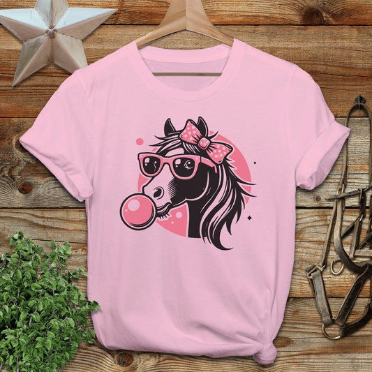 Bubble Gum Horse Softstyle Tee