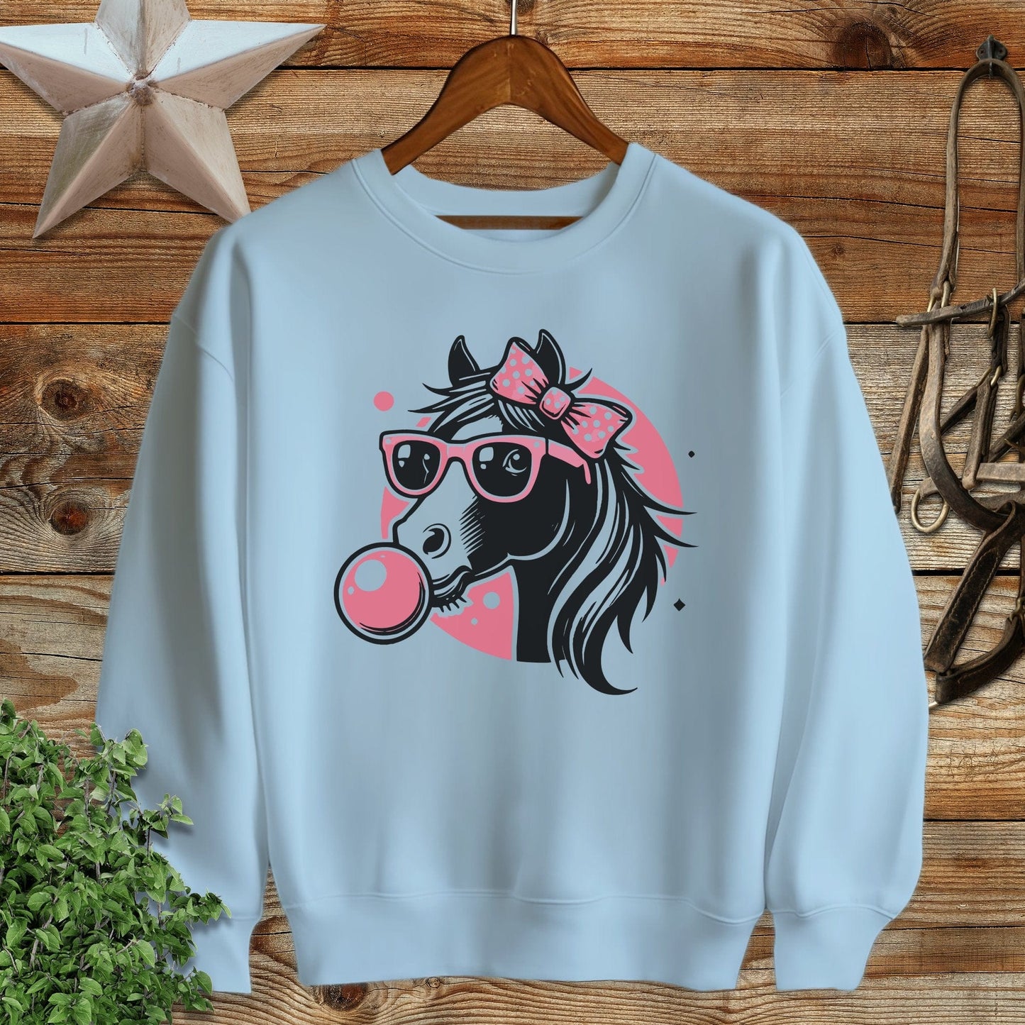 Bubble Gum Horse Sweatshirt