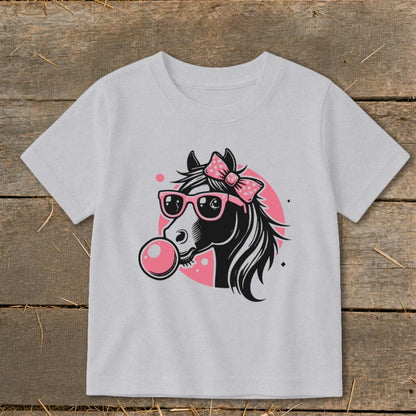 Bubble Gum Horse Toddler Tee