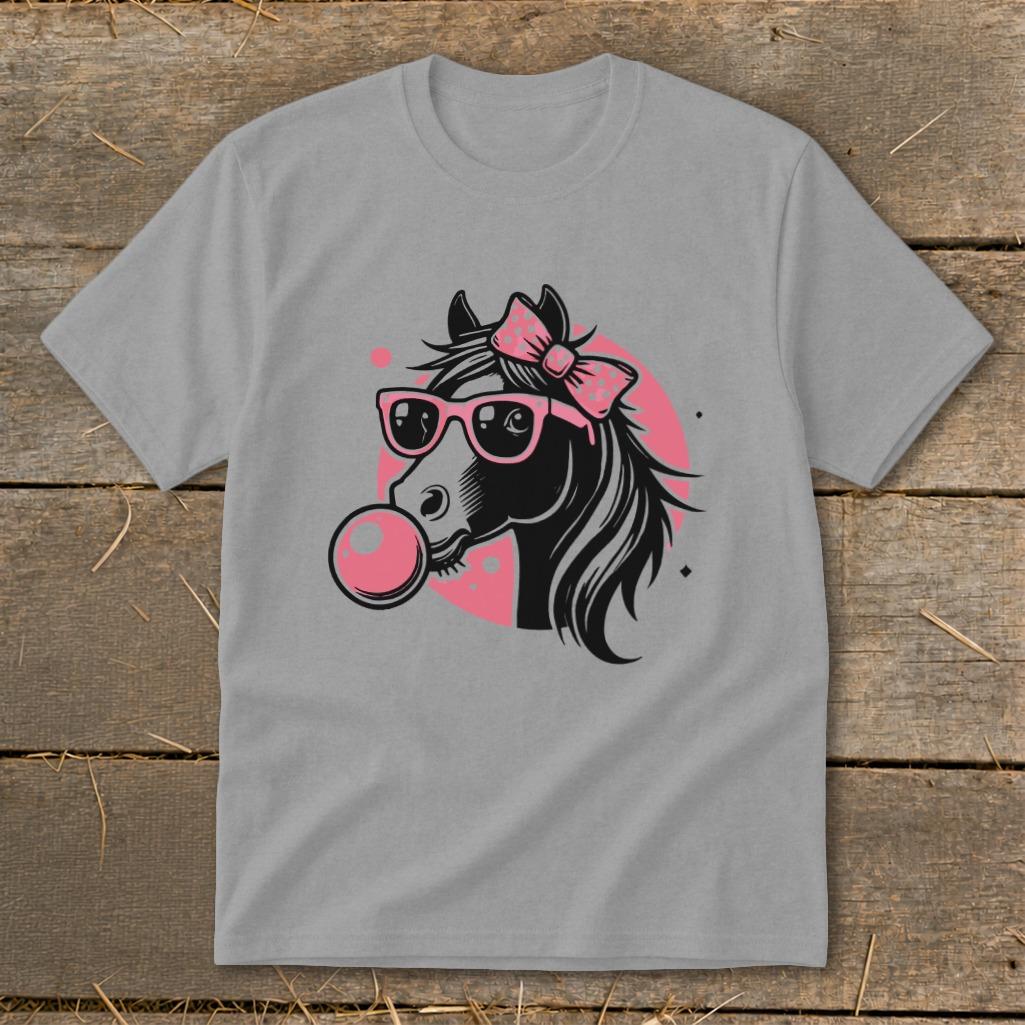 Bubble Gum Horse Youth Tee