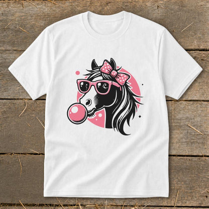 Bubble Gum Horse Youth Tee