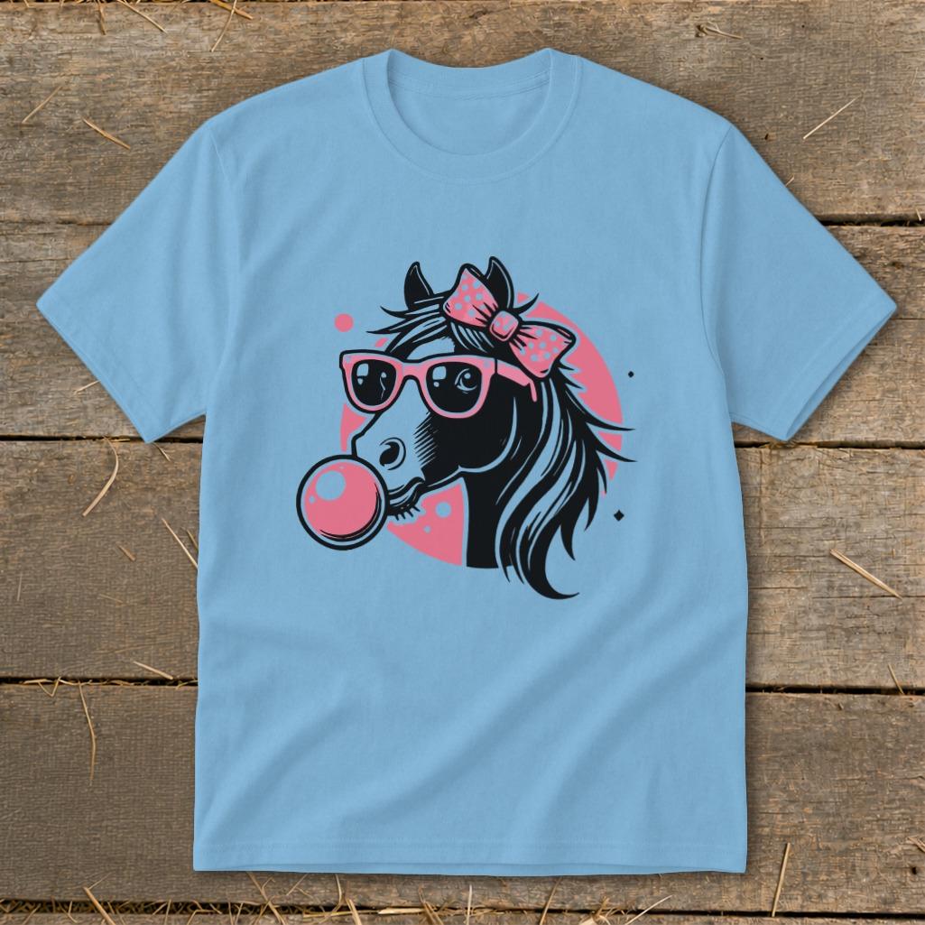Bubble Gum Horse Youth Tee
