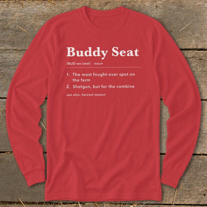 Buddy Seat Definition Long Sleeve Tee