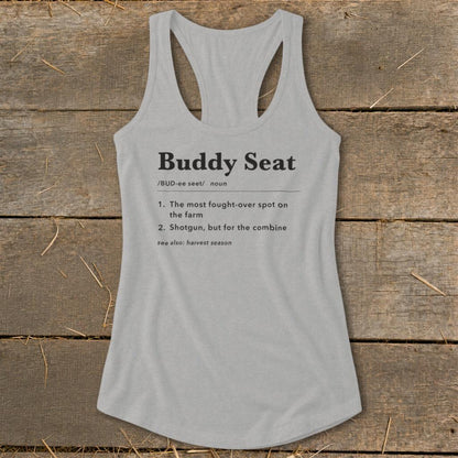 Buddy Seat Definition Racerback Tank