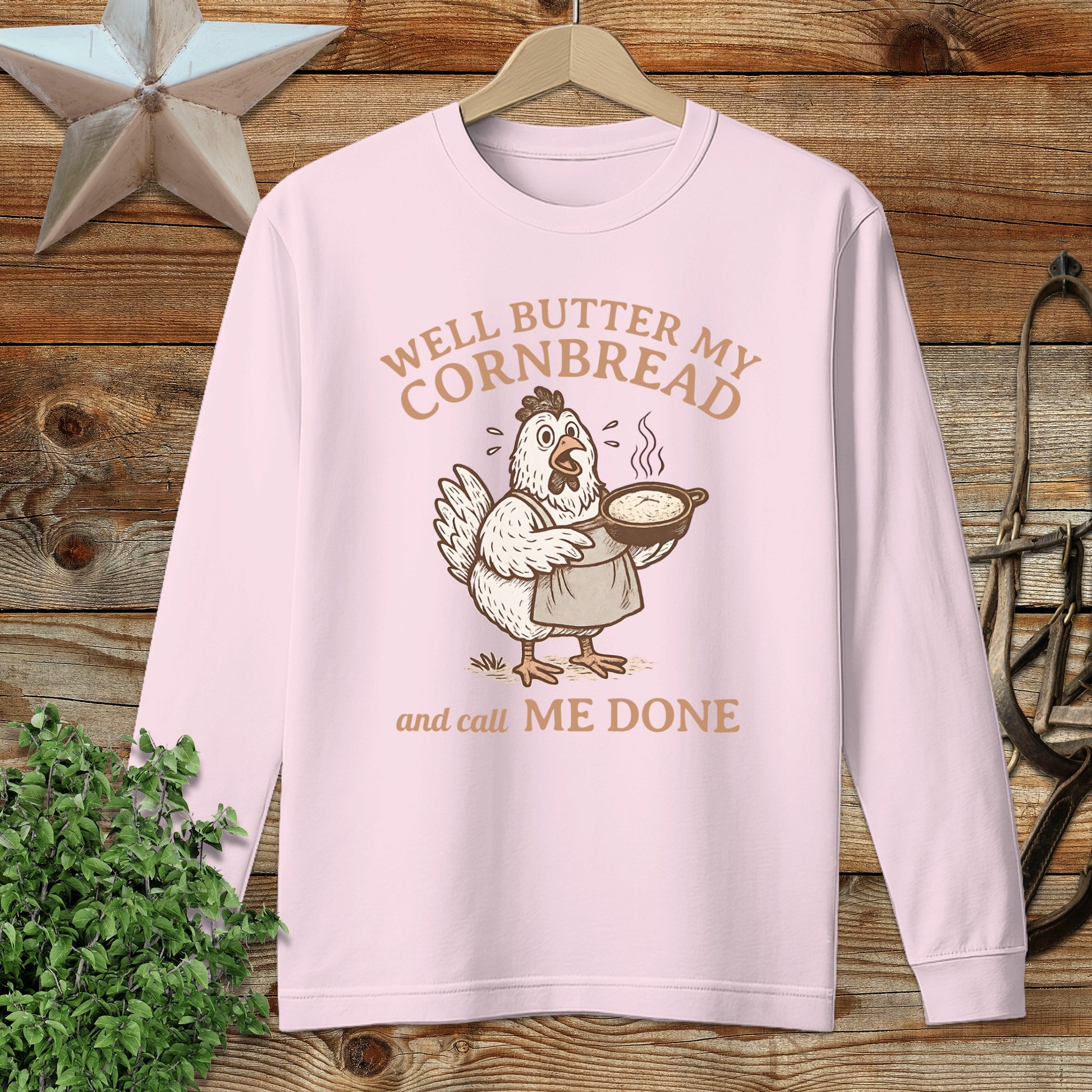 Butter My Cornbread Long Sleeve Tee