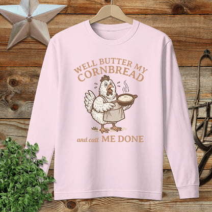 Butter My Cornbread Long Sleeve Tee