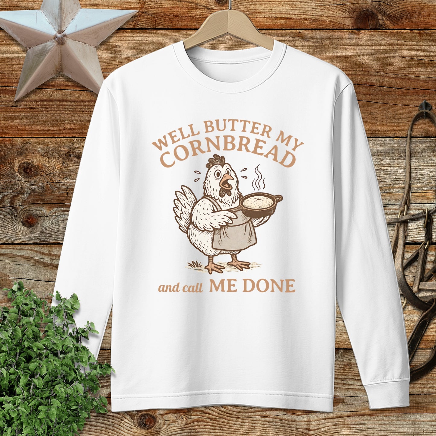 Butter My Cornbread Long Sleeve Tee