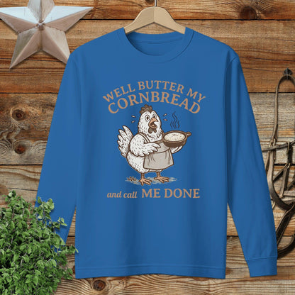 Butter My Cornbread Long Sleeve Tee