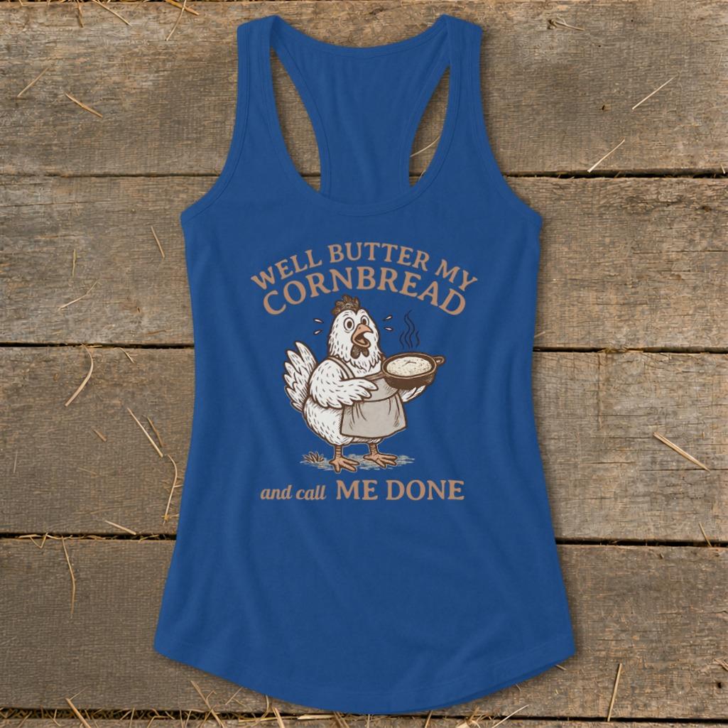 Butter My Cornbread Racerback Tank