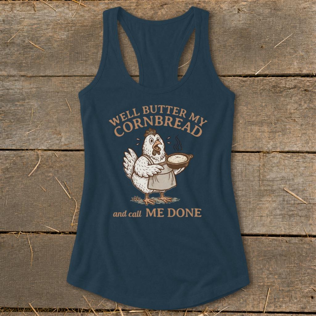 Butter My Cornbread Racerback Tank