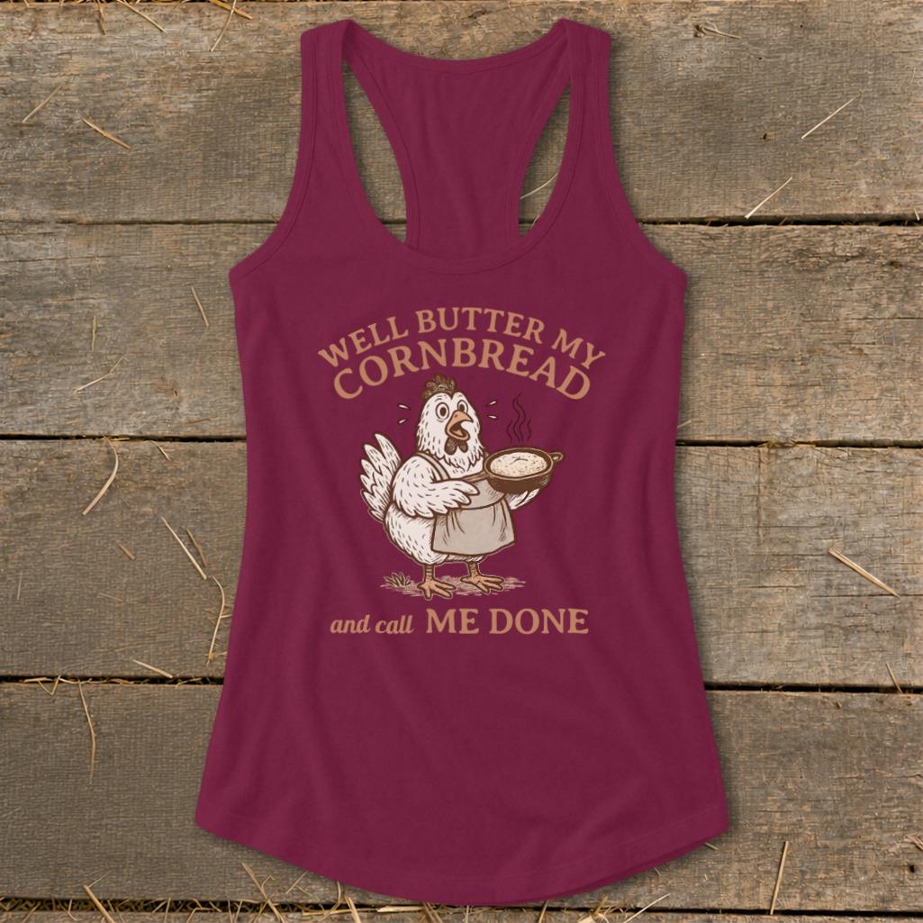 Butter My Cornbread Racerback Tank