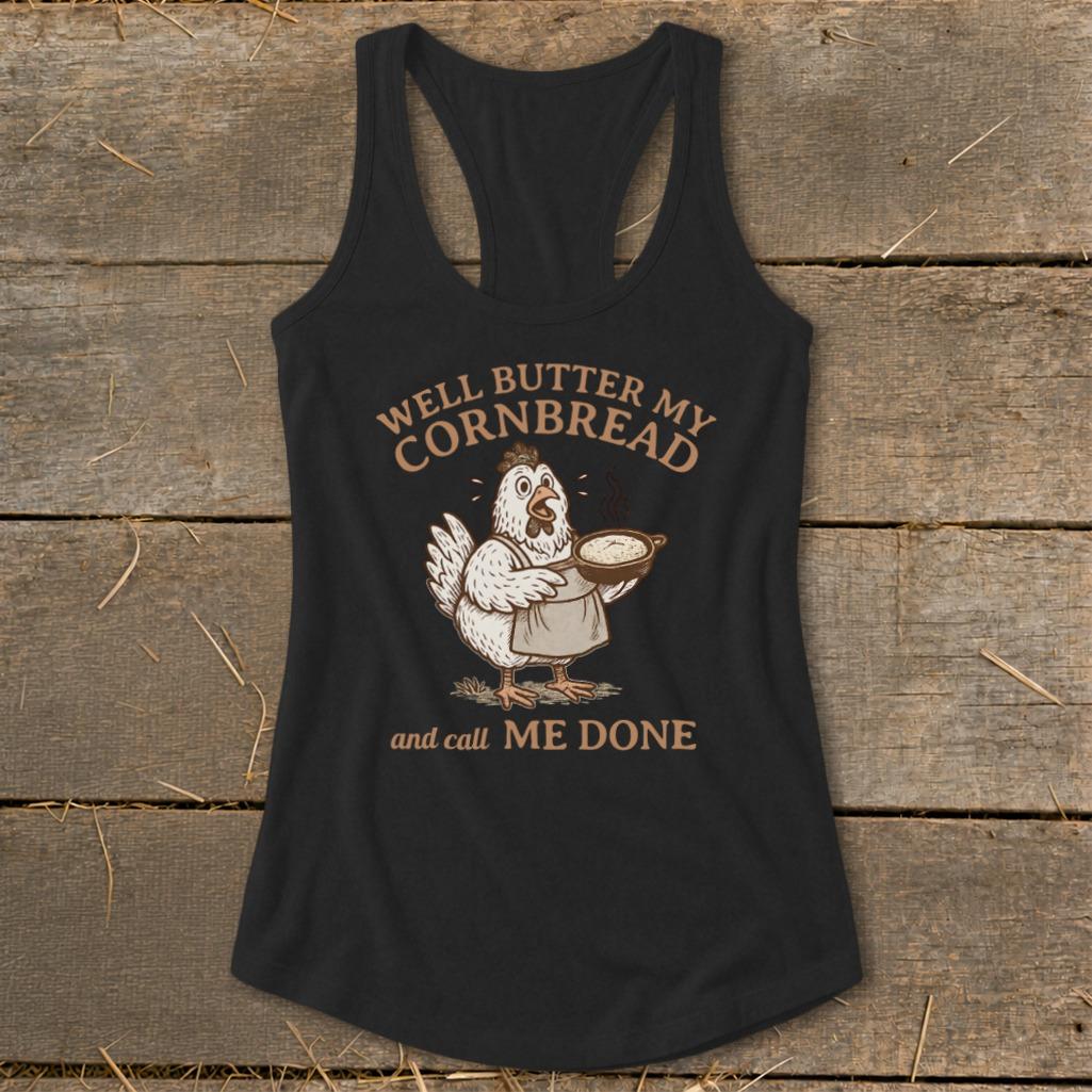 Butter My Cornbread Racerback Tank