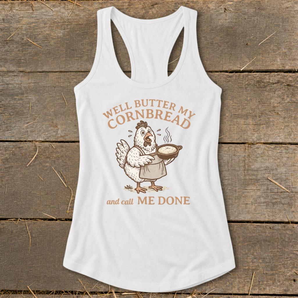 Butter My Cornbread Racerback Tank