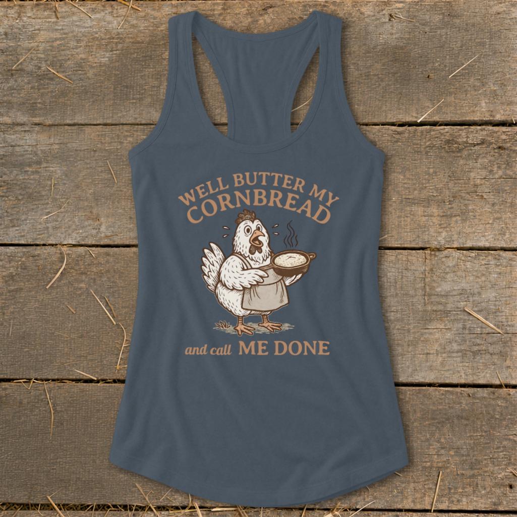 Butter My Cornbread Racerback Tank