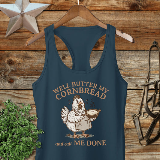 Butter My Cornbread Racerback Tank