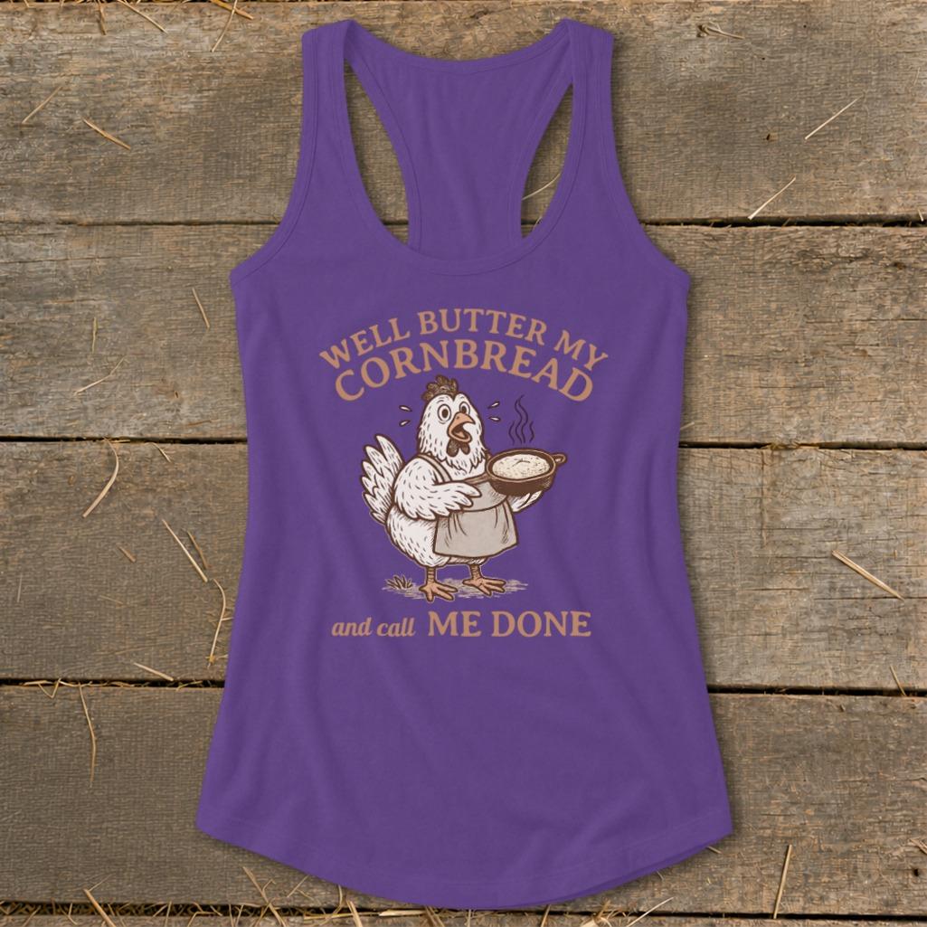 Butter My Cornbread Racerback Tank