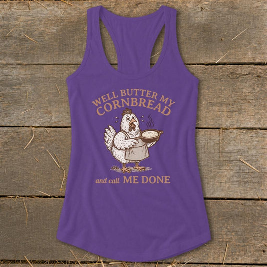 Butter My Cornbread Racerback Tank