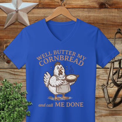 Butter My Cornbread V-neck