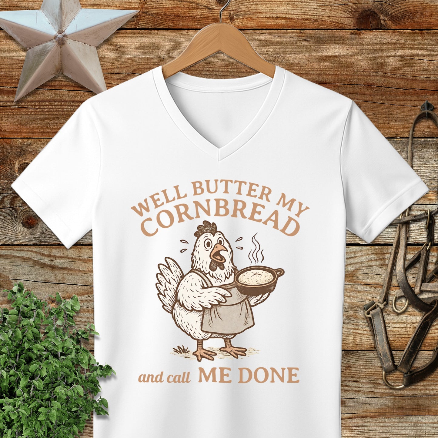 Butter My Cornbread V-neck