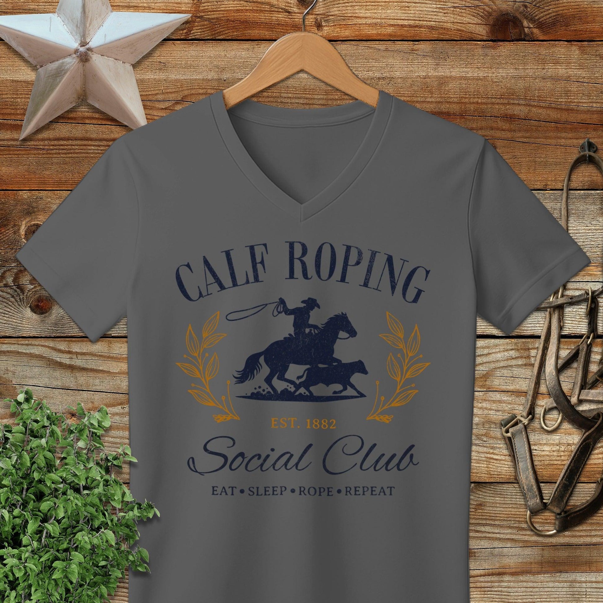 Calf Roping Social Club V-neck