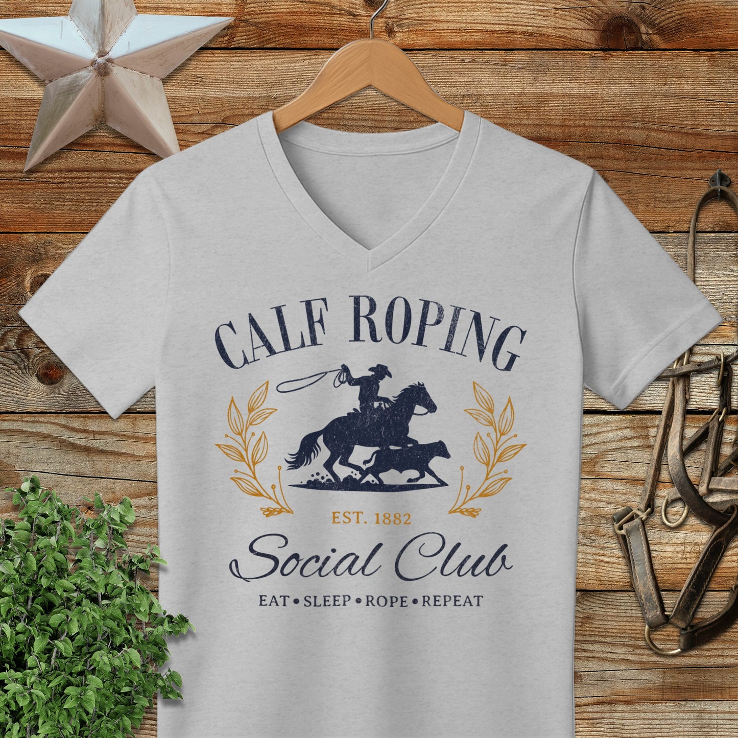Calf Roping Social Club V-neck