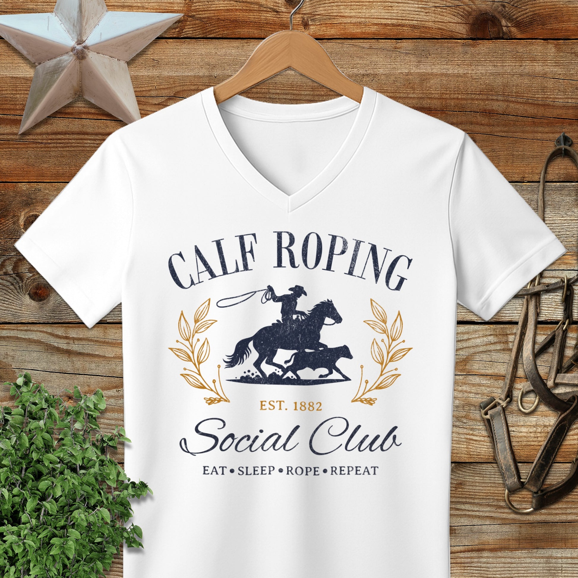 Calf Roping Social Club V-neck